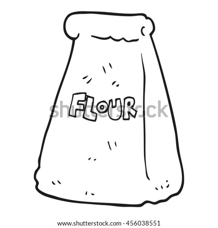 Quirky Drawing Bag Flour Stock Vector 50691229 - Shutterstock