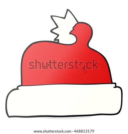 Freehand Drawn Cartoon Christmas Hat Stock Illustration 359107298 - Shutterstock