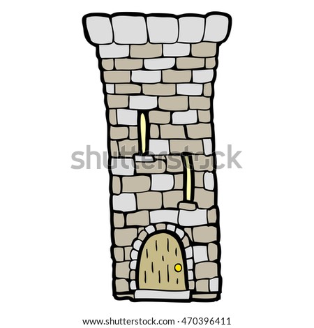 Cartoon Castle Tower Stock Illustration 96971768 - Shutterstock