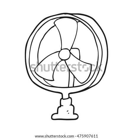 Freehand Drawn Cartoon Desk Fan Stock Vector 431575492 - Shutterstock