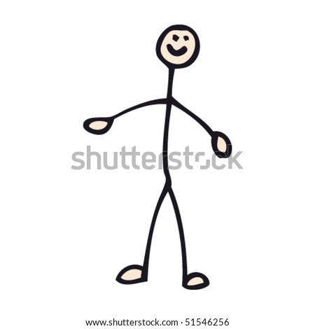 Old Man Walking Stick Cartoon Raster Stock Illustration 94059664 ...