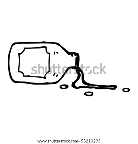 Leaking Bottle Drawing Stock Vector 53210293 - Shutterstock