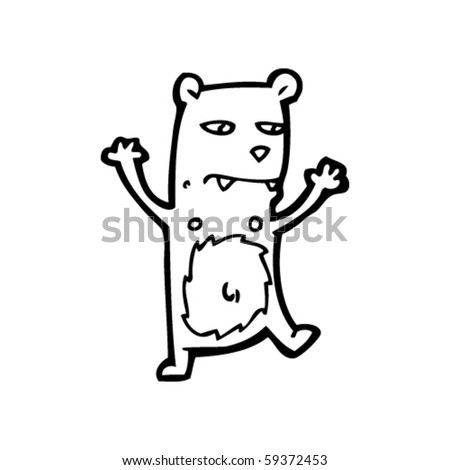 Scary Bear Cartoon Stock Vector Shutterstock Scary Bear Cartoon Stock Vector Shutterstock
