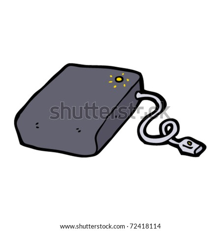 External Hard Drive Cartoon Stock Vector 71376253 - Shutterstock