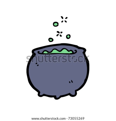 Bubbling Cauldron Cartoon Stock Vector 73055269 - Shutterstock