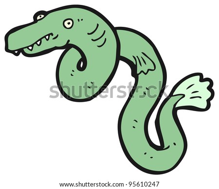 Cartoon Eel Stock Vector 118599712 - Shutterstock