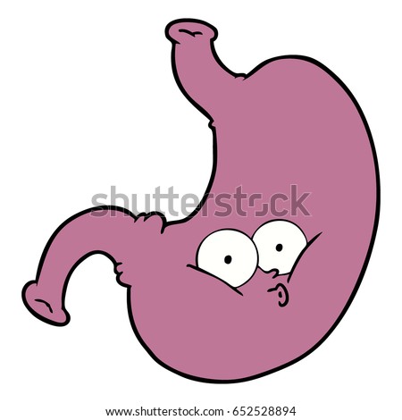 Cartoon Bloated Stomach 스톡 벡터 652528894 - Shutterstock