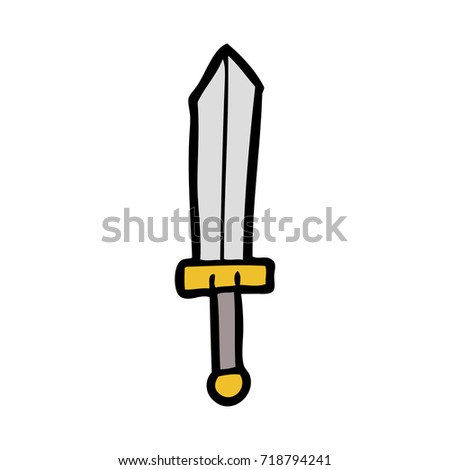 Sword Drawing Stock Vector 59209945 - Shutterstock