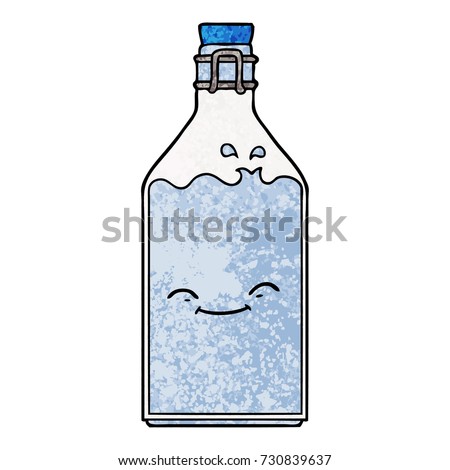 Cartoon old water bottle Cartoon old water bottle