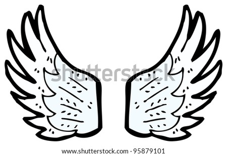 Angel Wings Cartoon Stock Illustration 95879101 - Shutterstock