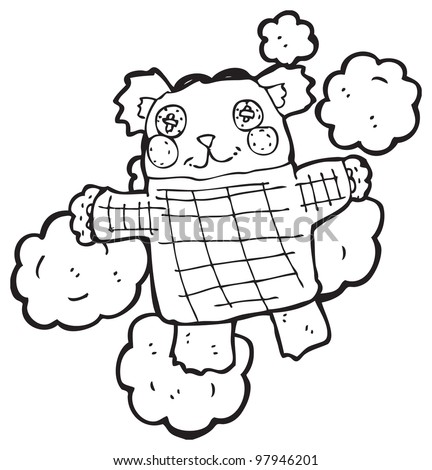 Old Teddy Bear Toy Drawing Stock Vector 65764666 - Shutterstock