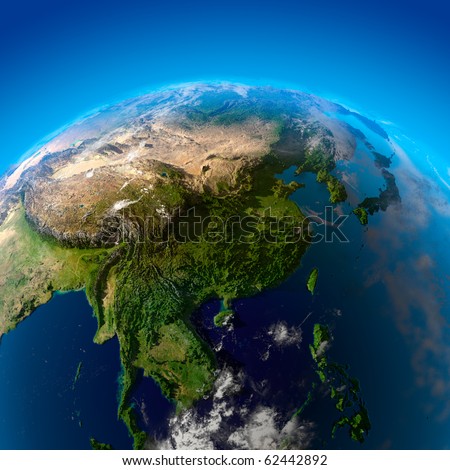 Beautiful Earth - East Asia from space