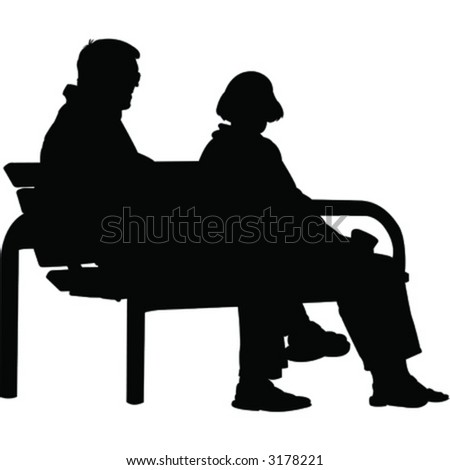 Two Men Sitting Chairs Facing Each Stock Vector 398015416 - Shutterstock