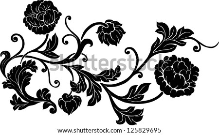 Flower Design Elements Vector Stock Vector 291268175 - Shutterstock