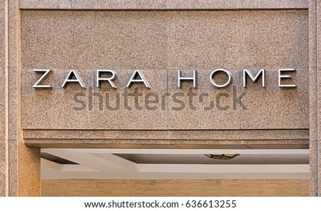 BEIJING, CHINA-MAY 1, 2017: Zara home store. Zara Home is a company founded in 2003 and belongs to the Spanish Inditex group. It has around 2100 stores in 88 countries.