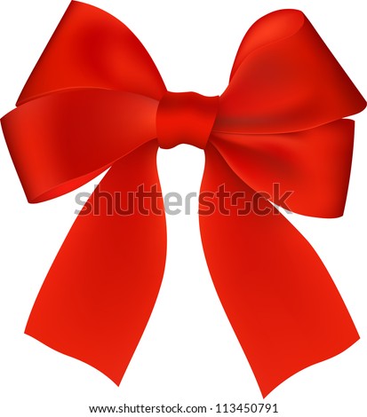 Red Bow Isolated Stock Vector 118056898 - Shutterstock