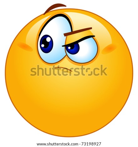 Doubtful Emoticon Stock Vector 73198927 - Shutterstock