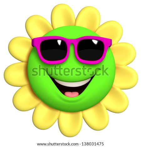 smiley face flower