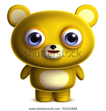 Cute Cartoon Bear Stock Illustration 95980591 - Shutterstock