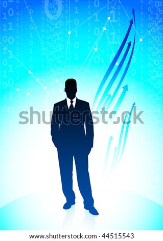 Rising business executive in see through body stockings 6