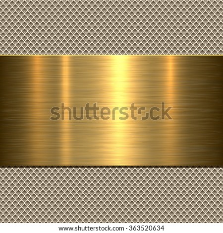 Background Polished Metal Texture Vector Stock Vector 363520634