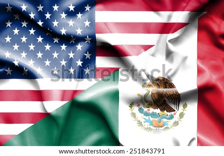 Mexican And American Flags Stock Images, Royalty-Free Images & Vectors ...