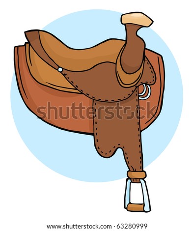 Horse Saddle Stock Vector 63281020 - Shutterstock