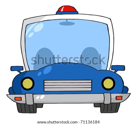 Cartoon Police Car Stock Illustration 71136184 - Shutterstock