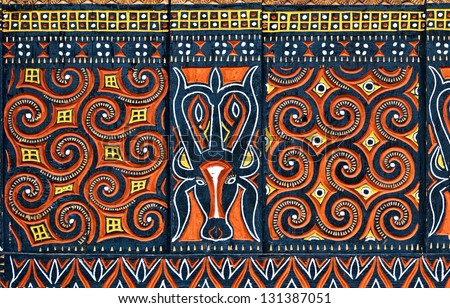 Design On Hut Tana Toraja Region Stock Photo Royalty Free 