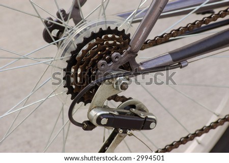 Looking Rear Gear Cluster Bicycle Stock Photo 12309934 - Shutterstock