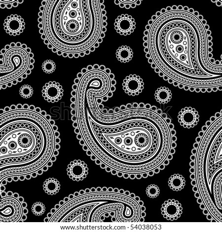 Black Paisley Stock Vectors, Images & Vector Art | Shutterstock