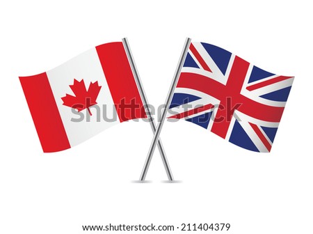 Usa Uk Canada Flag Buttons Stock Illustration 26909734 - Shutterstock