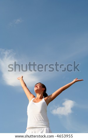 Woman Arms Outstretched Stock Photo 4653958 - Shutterstock