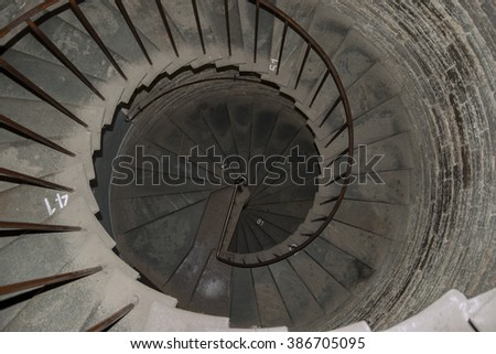 Design Spiral Staircase Made Concrete Stock Illustration 139161533