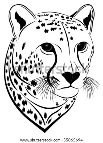 Vector Image Leopard Executed Form Tattoo Stock Vector 74895238 ...