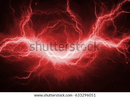 Fire Ice Abstract Fractal Lightning Stock Illustration 112420772