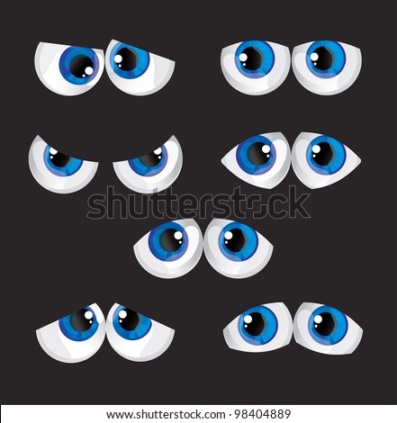 Two Cartoon Eyes Stock Images, Royalty-Free Images & Vectors | Shutterstock