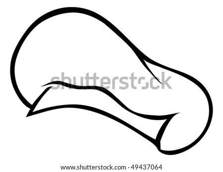 Cartoon Vector Outline Illustration Chef Hat Stock Vector ...