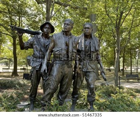 Vietnam War Memorial Statue Clip Art
