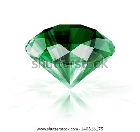Emerald Vector Gemstone Illustration Stock Vector 68349598 - Shutterstock