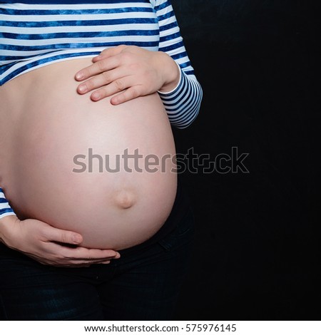 Close Pregnant Belly Stock Photo 537404308 - Shutterstock