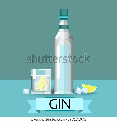 vector gin bottle & Bottle Stock Free Gin Images Images, Royalty Vectors