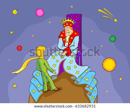 Little Prince King Stock Vector 633682931 - Shutterstock