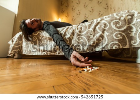 Depressed man commit suicide with drugs overdosing