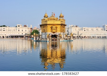 Golden Temple in Amritsar, Punjab, India
