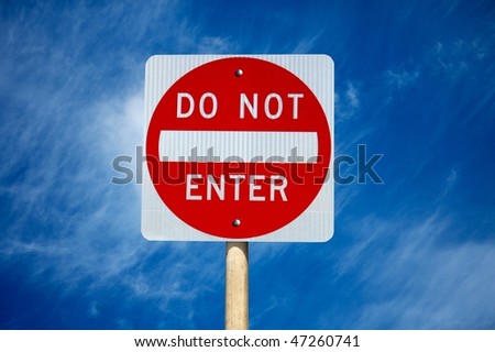 Do Not Enter Traffic Sign And Cloudy Sky Regulatory Signs Stock Images Royalty Free Images