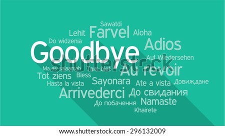How to write goodbye in many languages
