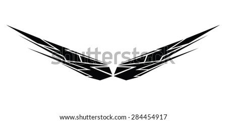 tattoo tribal wings designs vector sketch stock vector 284454917 tattoo tribal wings designs vector sketch stock vector 284454917