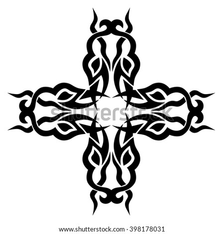 tribal cross tattoo designs vector sketch stock vector 400637704 tribal cross tattoo designs vector sketch stock vector 400637704