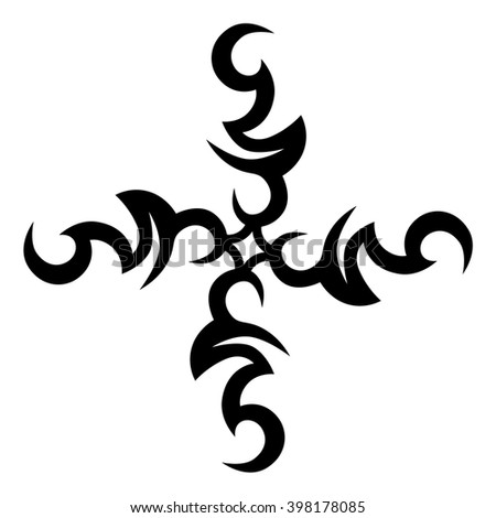 tribal cross tattoo designs vector sketch stock vector 408010444 tribal cross tattoo designs vector sketch stock vector 408010444
